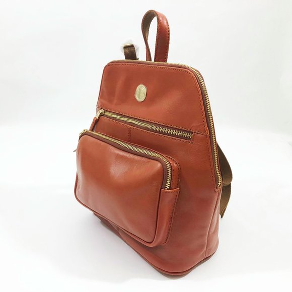 Pure Luxuries London Verbena Leather Backpack Bloomsbury Collection 11x11x5 inch main image 7